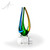 Owen Art Glass Award - Clear Triangle Base