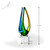 Owen Art Glass Award - Clear Triangle Base Height