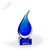 Elaine Art Glass Award - Blue