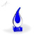 Natoma Flame Art Glass Award - Blue