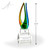 Owen Art Glass Award - Clear Double Base Height