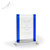 Trellis Crystal Award Blue Front Trellis Crystal Award Blue Front