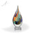 Prism Multi Color Teardrop Art Glass Awards Large