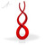 Red Twine Art Glass Award Front