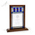 Art Nouveau 10" Stained Glass Award-Blue - Angled