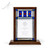 Art Nouveau 10" Stained Glass Award-Blue - Front