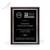 Bordeaux 9x12 Plaque with Black and Silver Plate - Vertical - Front