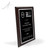 Bordeaux 9x12 Plaque with Black and Silver Plate - Vertical - Side