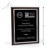 Bordeaux 9x12 Plaque with Black and Silver Plate - Vertical - Height