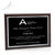 Bordeaux 9x12 Plaque with Black and Silver Plate - Horizontal- Angled