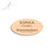Engraved Oval Wood Name Badge