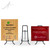 Modern Iron Easel Display Stand - 9"