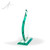 Solara Jade Glass Awards Large - Side