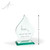 Solara Jade Glass Awards Medium - Height