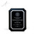 Preston Black and Silver Plaque - Small - Front