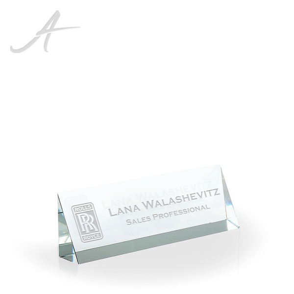 Ava Crystal Desktop Name Bar - 10, Name Plates