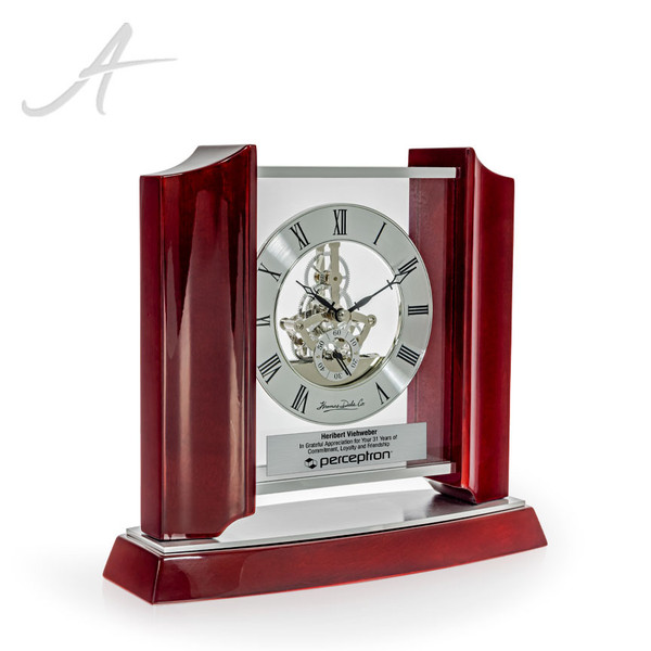 Wela Rosewood Desk Clock