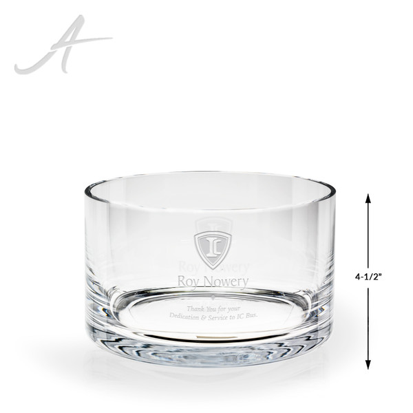 Tasha Straight Sided Crystalline Bowl - 4.5