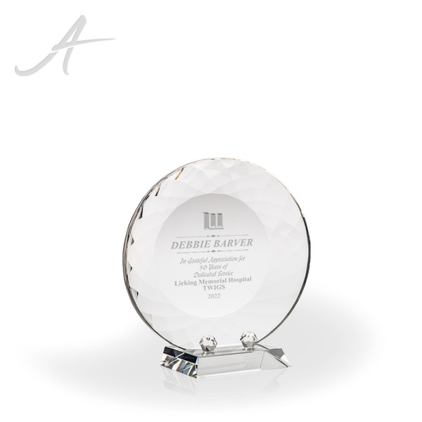 Presidential Crystal Plate & Stand