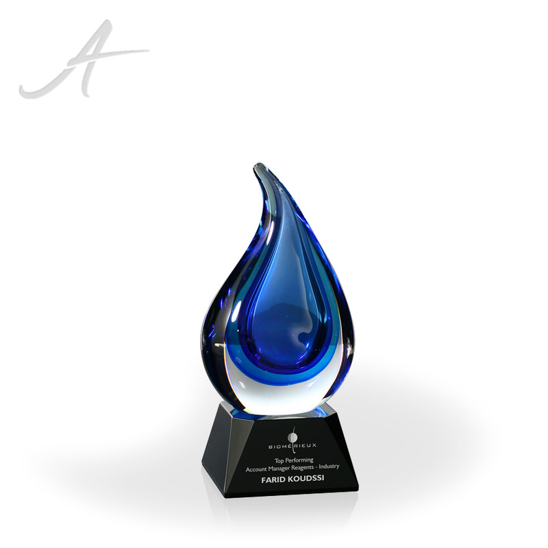 Pulse Art Glass Award -Black