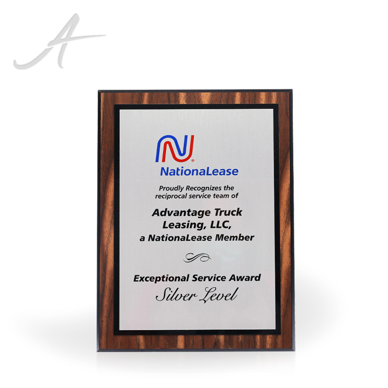 Timber Silver Award Plaque