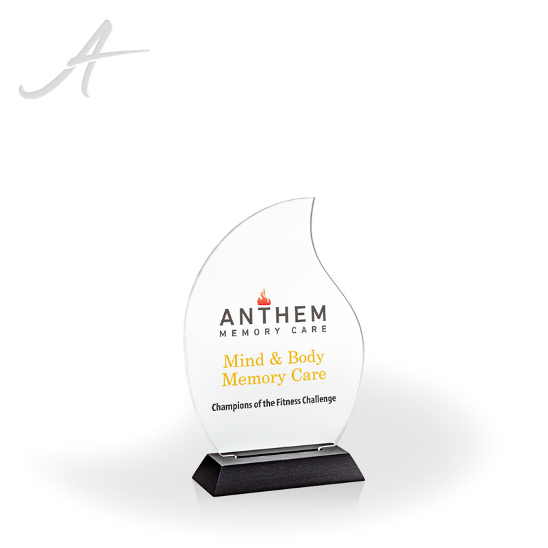 Flaming Victory Acrylic Award - UV Print Small Flaming Victory Acrylic Award - UV Print Small