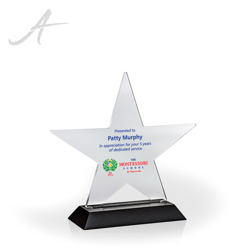 Star Track Acrylic Award - UV printed