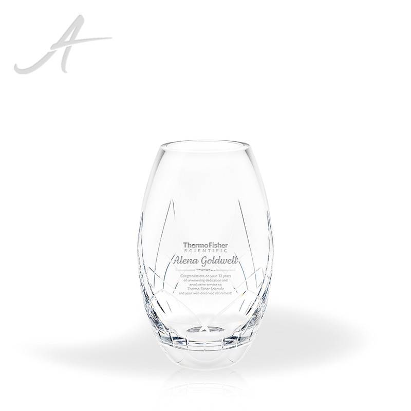 Atticus Crystal Vase Award Small