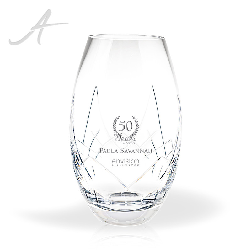 Atticus Crystal Vase Award Large