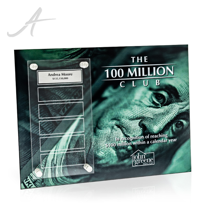 Dynamic Perpetual Award Plaque - 9x12 Horizontal