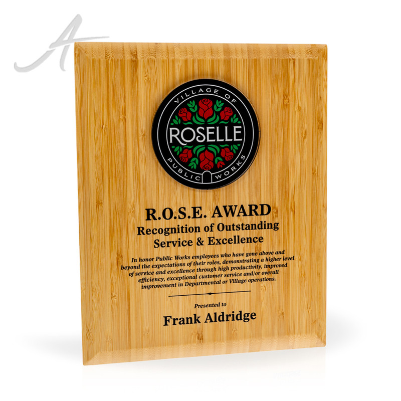 Allegra Bamboo Plaque, 10.5x13 Allegra Bamboo Plaque, 10.5x13