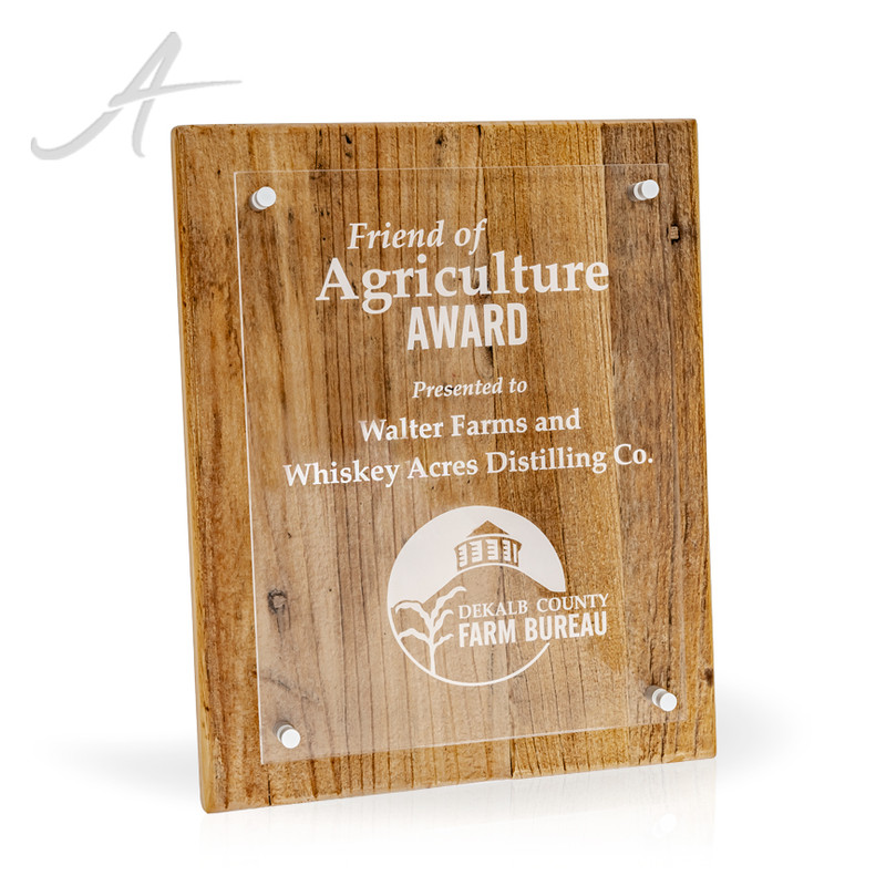 Rustica Reclaimed Wood Award 10x13