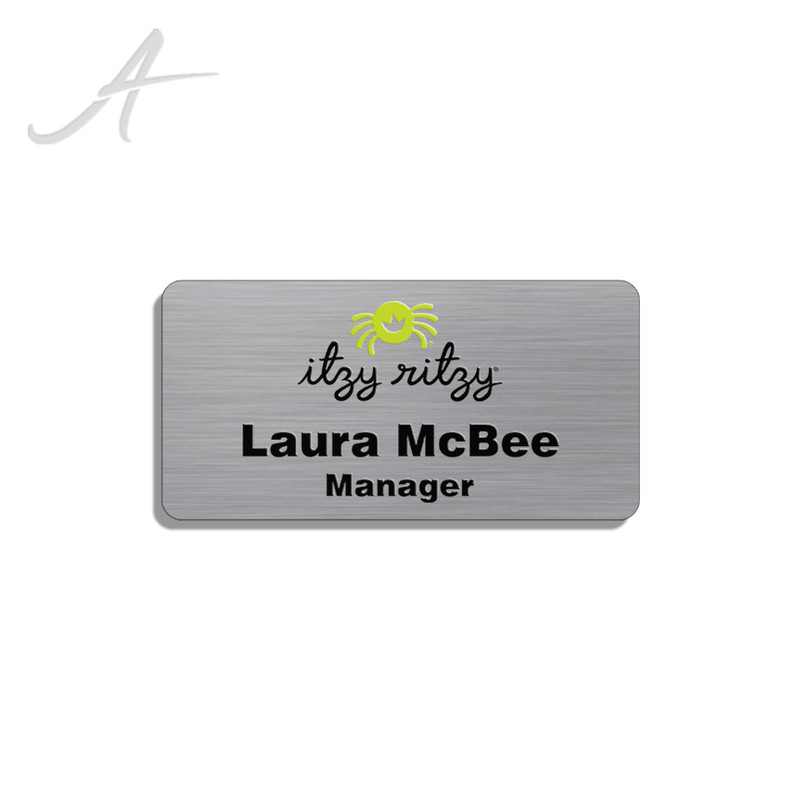 Metallic Style Full Color Name Silver