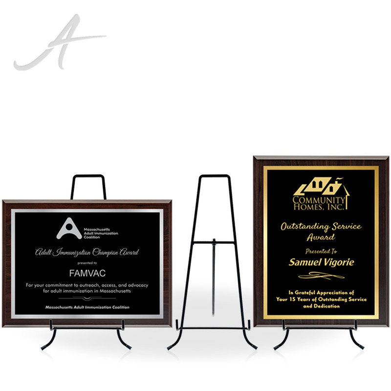 Modern Iron Easel X-Large (plaques 13.5 x 10 and up) - 15"