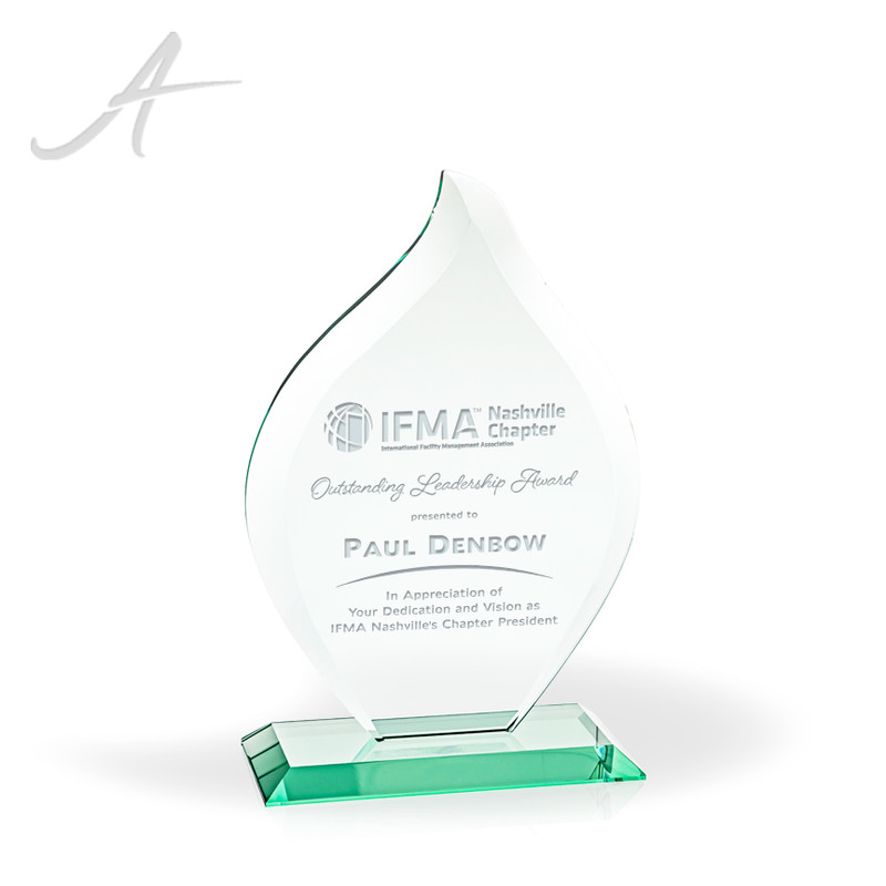 Solara Jade Glass Awards Large