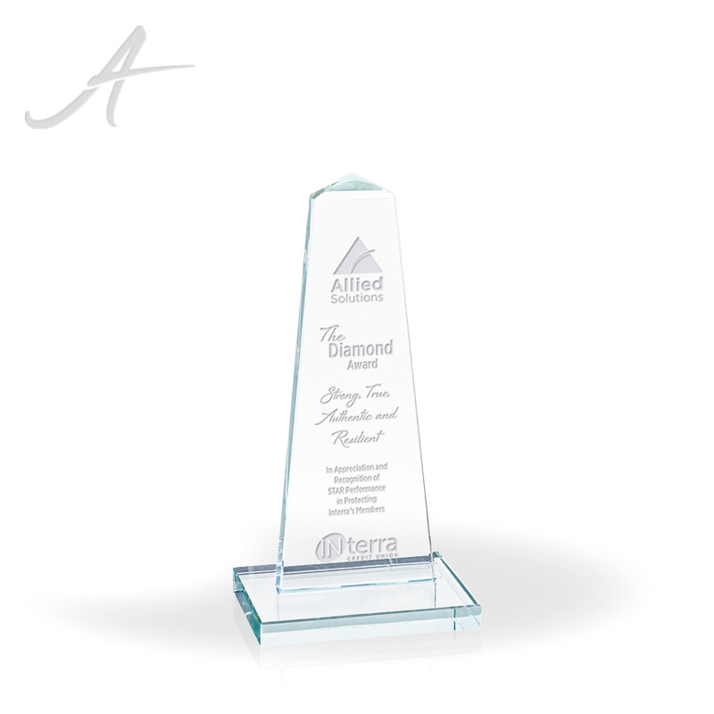 Kairo Starfire Glass Tower Award Small