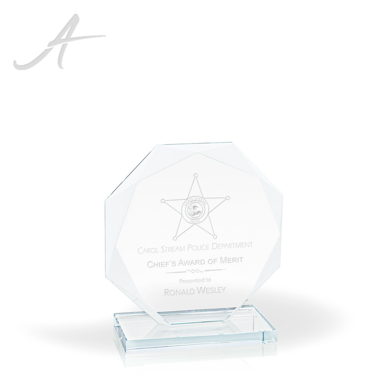 Lucent Jade Glass Award Medium
