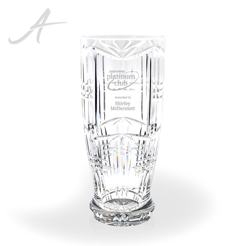 Krosno Crystal Vase Award 13" Tall Crystal Awards Awarding You