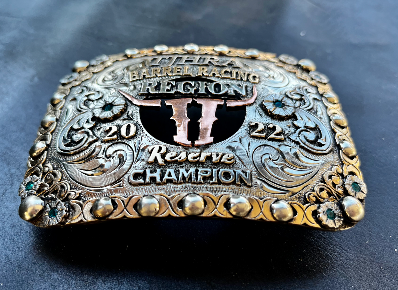 The Rock Garden Trophy Buckle Champion #39 s Choice Silver Hand Crafted