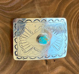 Peacock Cumpas Turquoise Buckle 