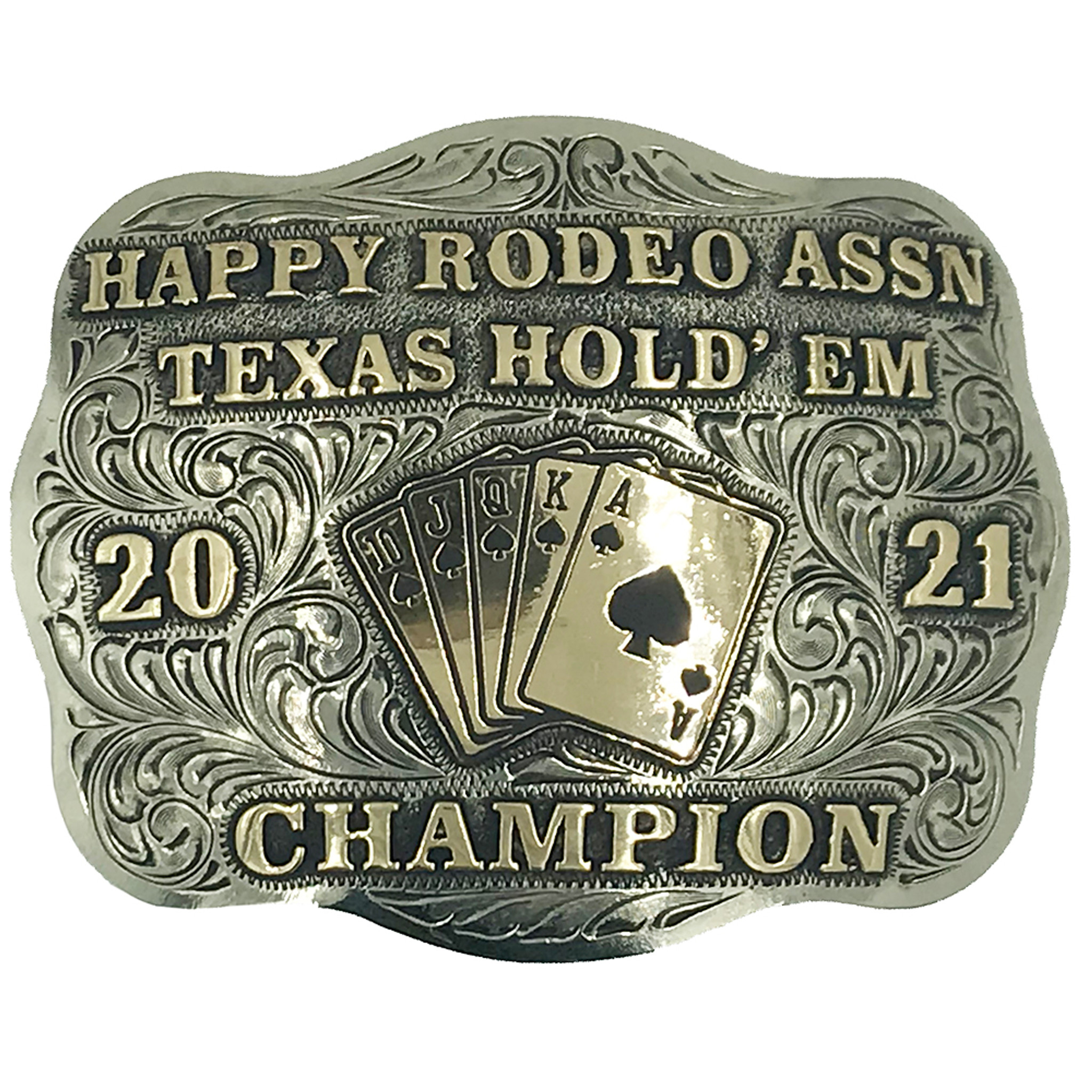 The Cimarron Trophy Buckle - Champion's Choice Silver - Hand Crafted Buckles,  Trophy Buckles, Jewelry, & Awards