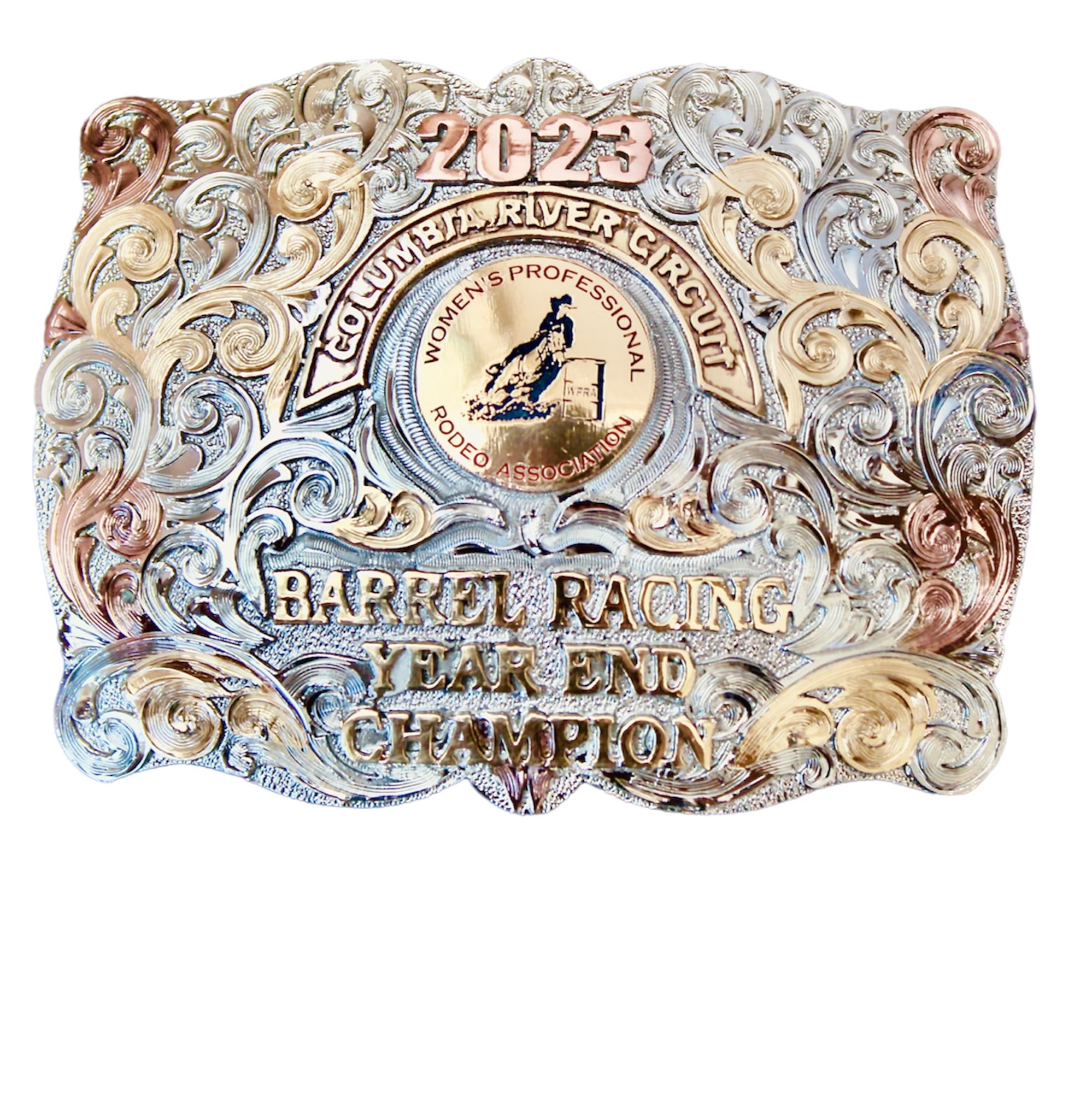 McClellan's Creek Trophy Buckle - Champion's Choice Silver - Hand Crafted  Buckles, Trophy Buckles, Jewelry, & Awards