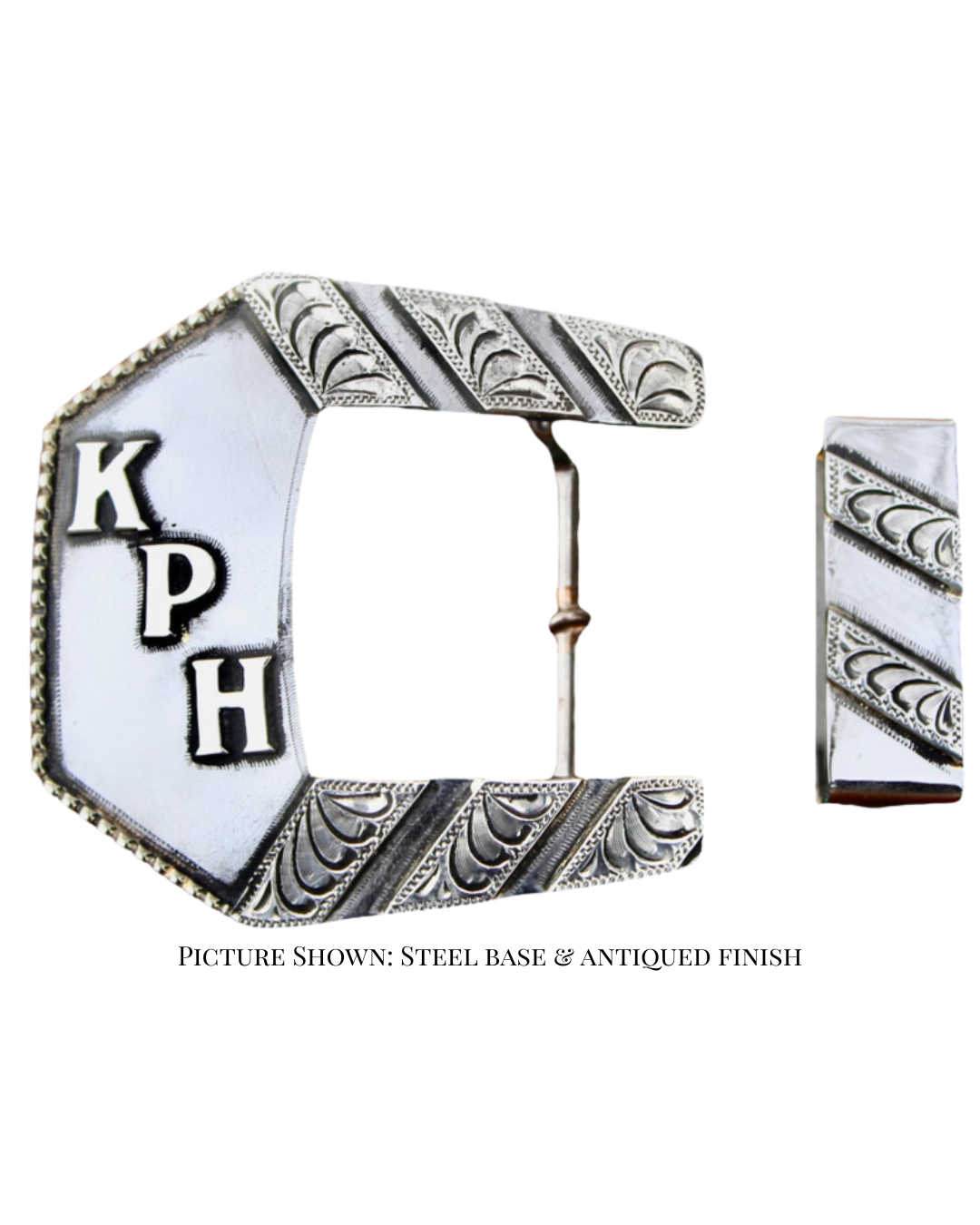 The Silver Creek 2-Piece Ranger Buckle - Champion's Choice Silver