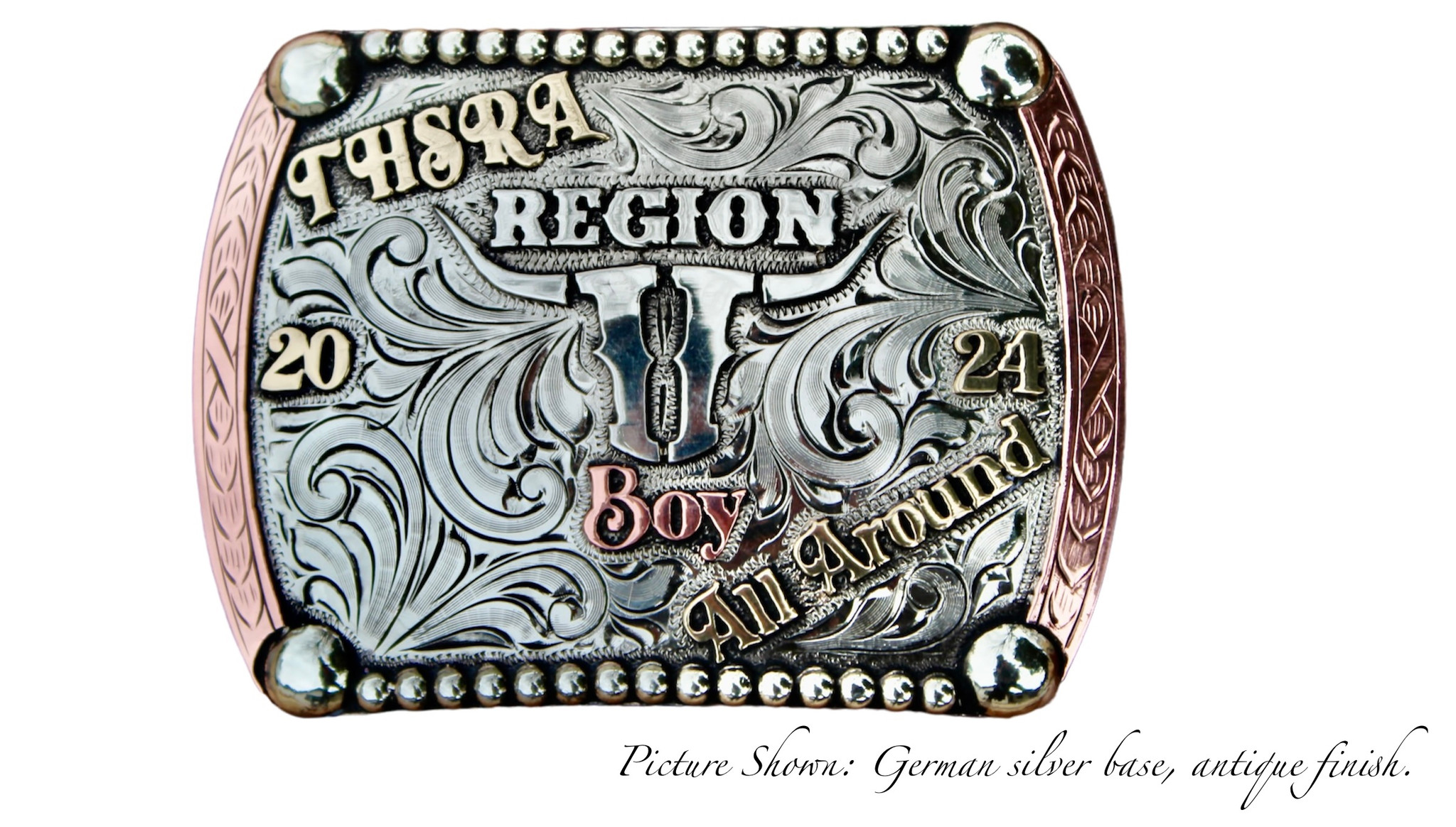 The Cimarron Trophy Buckle - Champion's Choice Silver - Hand Crafted Buckles,  Trophy Buckles, Jewelry, & Awards