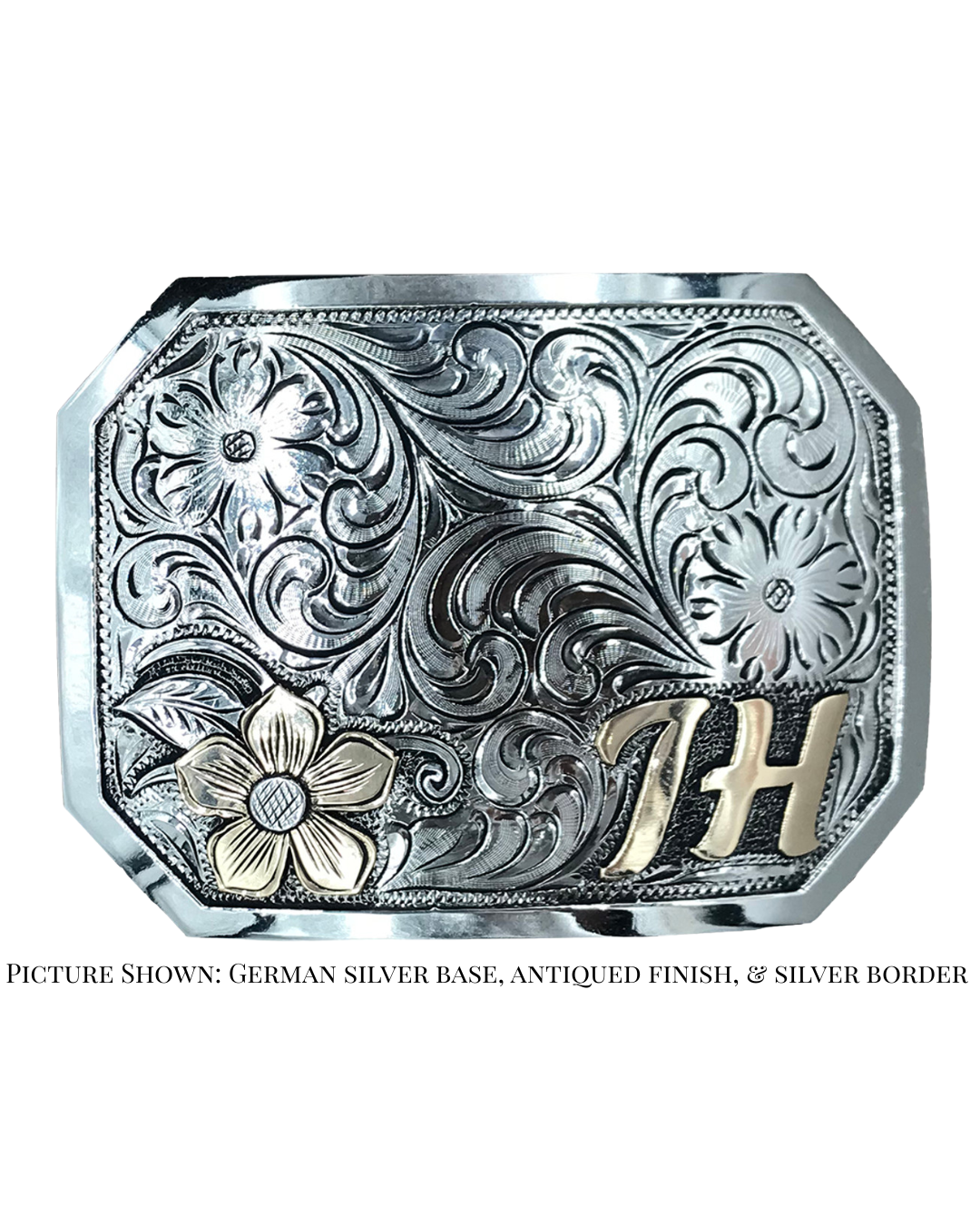 The Luckenbach Showcase Buckle - Champion's Choice Silver - Hand