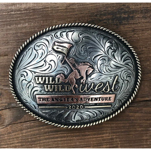 Custom Belt Buckle Champion's Choice Silver Hand Crafted Buckles