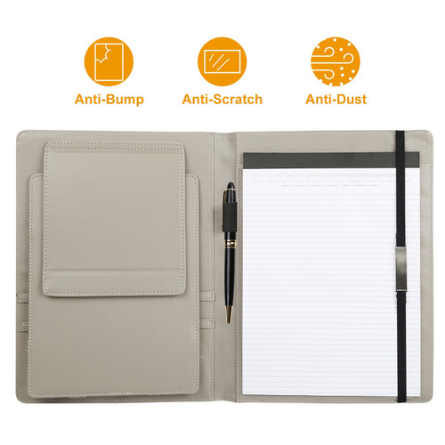 Organizer Case For 9.7in Tablet PC Business Tablet Portfolio with A5 Notepad Paper Pad Card Holder