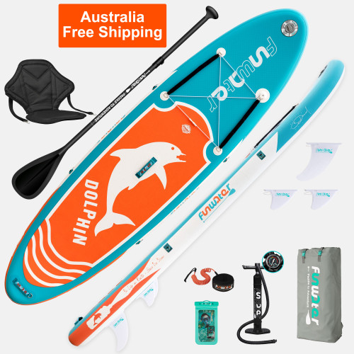 Free Shipping Dropshipping Australia Warehouse Have Stock SUP Stand Up Paddle Board 10'6''x33''x6'' Inflatable Paddleboard Soft Top Surfboard with ISUP Sup Board Surfing Board Wakeboard Water Sports