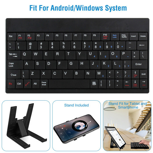 80 Keys Wired Keyboard Mini USB Connector Keyboard Portable Durable Keyboard with Carry Bag