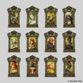 Aimants portrait encadré : Les Douze FINAL FANTASY XIV (boîte)
